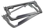 Palm Trees Car License Plate Frame License Tag Frames Zinc Alloy Chrome Plating