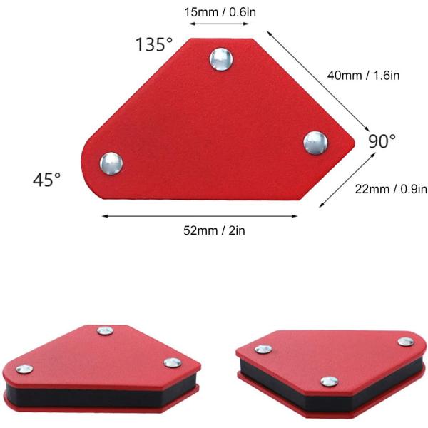 Strong Magnetic Welding Locator Electric Welding Auxiliary Magnetic Suction Right Angle Magnet Bevel Multi-angle Iron Locator