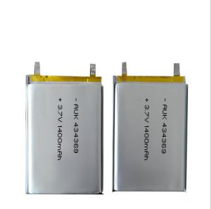 China Rechargeable Li Ion Pouch Cell PCM Battery 3.7v 1400mah Lithium Polymer factory