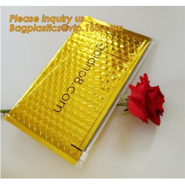 China Slider padded grip seal Golden bags, air bubble bag with slider zipper,design custom anti static plastic black Zip lockkk b factory