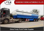 Crude Oil Tank Semi Trailer Fuel / petroleum 50000 liters Steel Petro Tanker