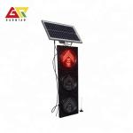 Solar LED Traffic Lights Light Mounted On Traffic Light Pole Wireless Control
