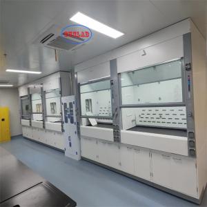 China Eco-Friendly Chemical Fume Hood PP Fume Hoods with Low Noise for 220V Voltage factory