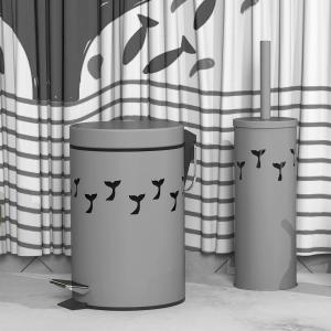 China Home Stainless Steel Trash Can with Foot Pedal and Rolling Cover 3L/5L/8L/12L/20L/30L Sustainable Design factory