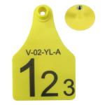 Mini / Middle / Large Size RFID Visual Tag Laser Printing Support Yellow Or