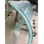 Architectural Curved Glass Manufacturers Hot Bending Tempered Glass Shower Room