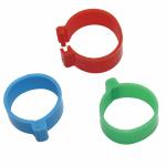 Dove / Spiral Leg Rings , Plastic Chicken / Pigeon Clip Rings Inner Diameter