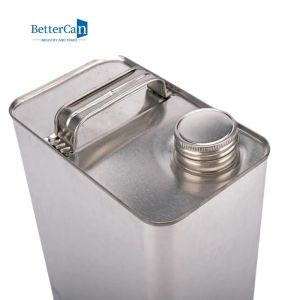 4L F Style Decorating Paint Can Empty Silver Paint Cans With Screw Top