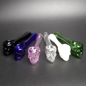 China Small Pyrex Hookah Pipe , Straight Smooking Water Pipe 4mm Thick factory