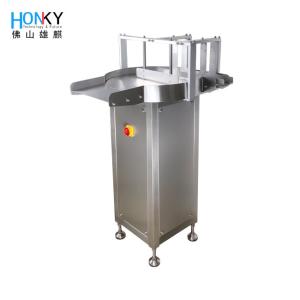 China Customized SUS304 Bottle Feeding Table For Filling And Labeling Machine factory