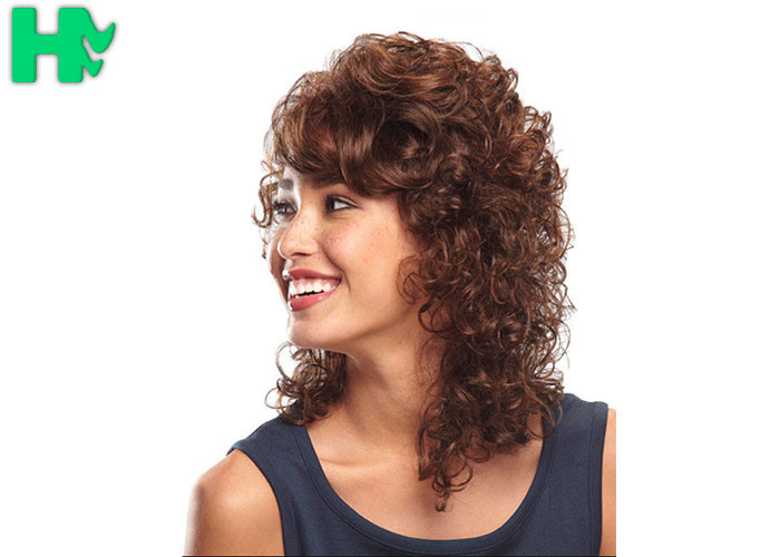 Pretty Synthetic Hair Wigs / Heat Resistant 14 Inches Synthetic No Lace Hair Wig