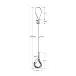 Double Screws Brass Fasteners Type 304 Steel Rigging Wire Rope Slings YW86522