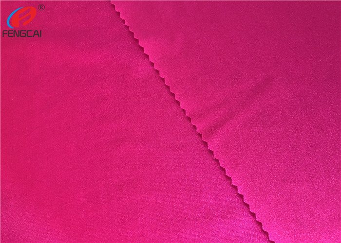 Solid Color Elastic Knitted 87% Polyester 13% Spandex Fabric For Apparel