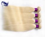 Bright Colored Human Hair Extensions , Blonde Human Hair Extensions