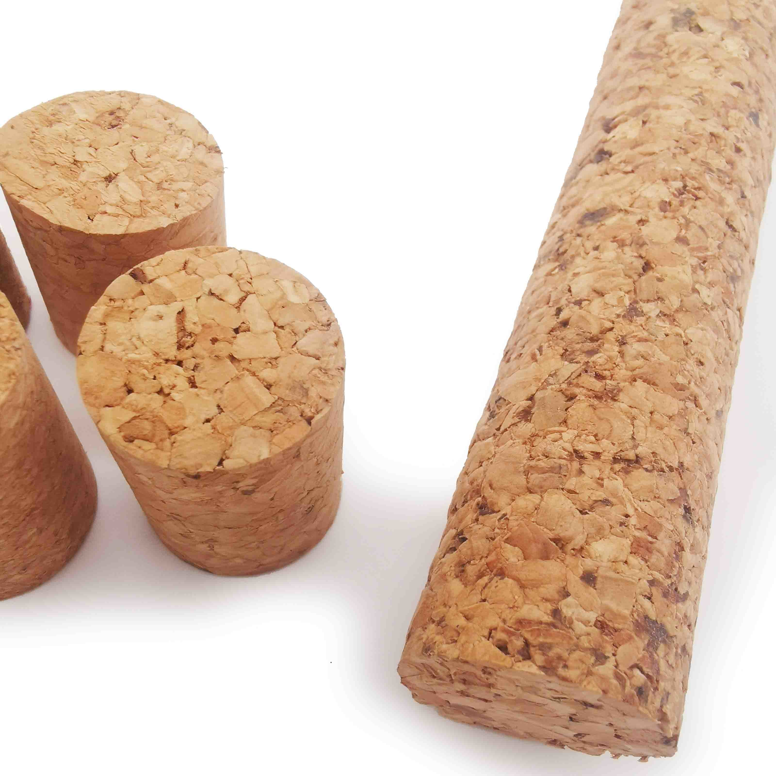 Premium Quality Waterproof Agglomerated Cork Sticks Rod For Wine Stoppers