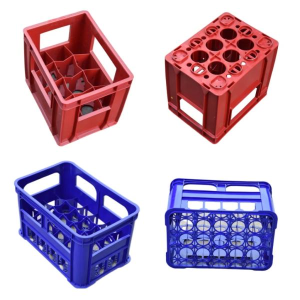 Stackable Beer Bottles Plastic Crates 12/24 Bottles Plastic Beer Crate 12