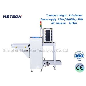 China Approx 30 Seconds PCB Unloader Button Control Customized SMT Line Unloader With Motor Driven factory