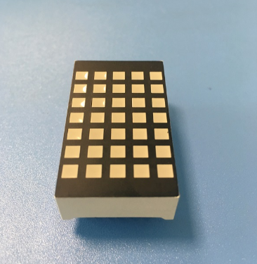 Ultra bright blue 3mm 5*7 sqaure dot matrix led display row cathode column anode