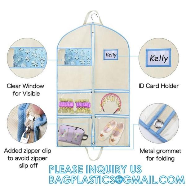 Custom Garment Bags For Children Folding Waterproof Carry On Garment Storage Bag
