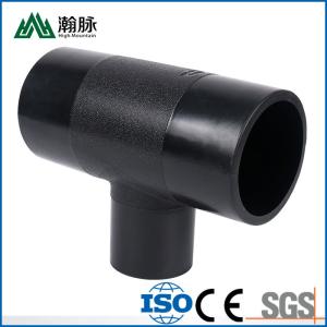 China Hot Melt HDPE Pipe Fittings 75 90 110 125 160 200mm HDPE Reducing Tee factory