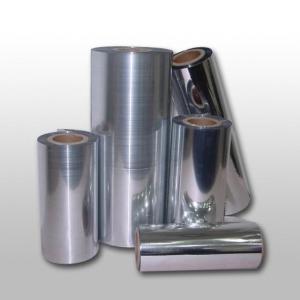 China 25um Vacuum Metalized CPP Film , Silver Printed Packaging Film factory