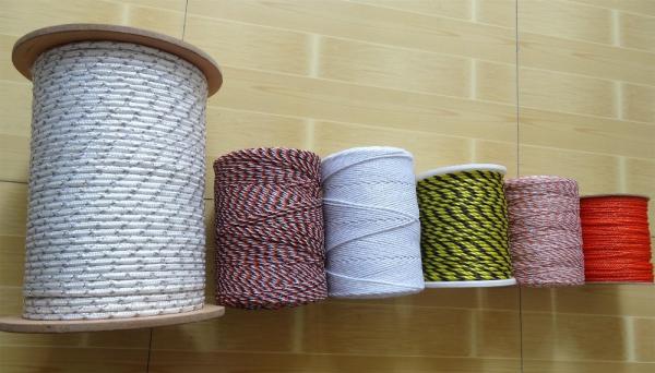 Hot sale electric fence shock PE UV stabilized poly rope for animal farm fence