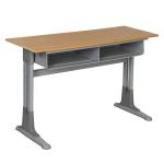 Knocked Down Two Person Classroom Chair With Desk