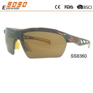 China Retro sports sunglasses,made of plastic, UV 400 protection lens,suitable for men and women factory