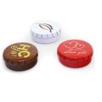 Small Fancy Round Click Clack Mint Tin Box Peppermint Sweets Tin Box Candy Metal