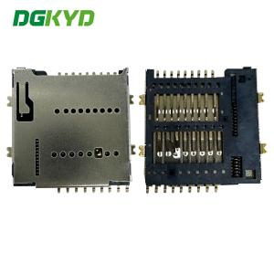 China TF Card Holder PUSH4.0/7.0 1.50H 16P Telephone Card Holder UHS-II MicroSD Push 4.0 Card Holder DGKYDTF15H16A6A2Y3WS286 factory