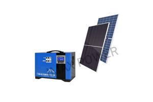 China 500W Portable Solar Storage System Generator With Solar Panel 240W factory
