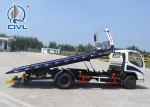 5 Ton Flatbed Tow Truck In White Howo Obstacle Heavy Duty Tow Trucks Flatbed