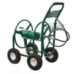 Stainless Steel Metal Garden Water Hose Reel Cart for Clean House and Watering