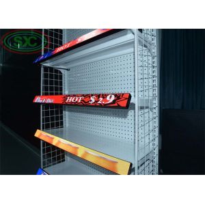 Full Color P1.875 LED Shelf Screen 900x60mm 800cd/sqm Indoor Display