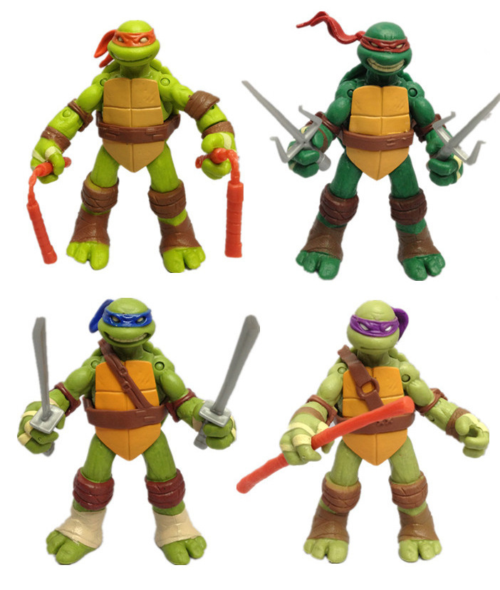 Items 4.5" Action Figures Teenage Mutant Ninja Turtles Mutant Mayhem By Playmates Toys