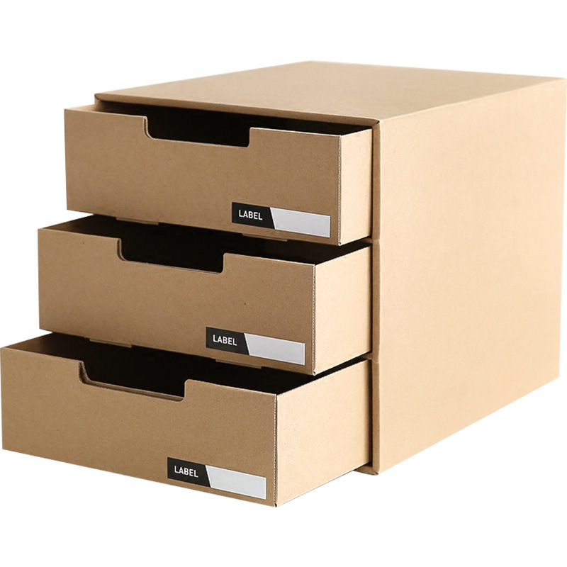 Decorative Kraft Paper Jewelry Storage Box with Logo Made from Recycled Materials