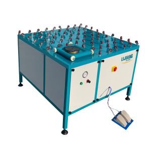 China 0.37kw Insulating Double Glass Machine Rotated Sealant Spreading Table on sale