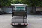 White 14 Passenger Electric Sightseeing Car AC Motor / Electric Tour Bus