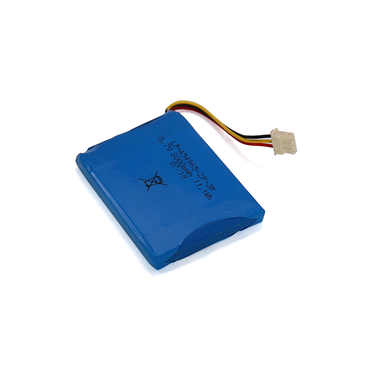 Customized Li Polymer Battery Cell Rechargeable OEM LP-454965-2P-3M 3.7V 3000mAh