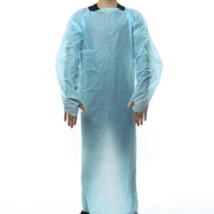 China Easy Operation Disposable CPE Apron Customized Logo Available No Stimulus To Skin factory
