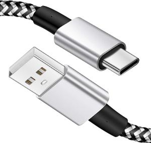 China Nylon Braided Straight USB Cable 3m 10ft Type C Fast Charging factory