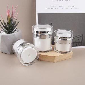 Customized Plastic Acrylic Airless Jar with PP Material and Silkscreen Print for
