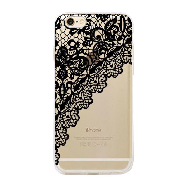 Soft Rubber Designer Cell Phone Cases For Iphone 6s Lace Flower Mandala