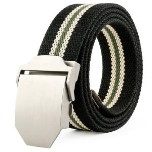 China Solid Color Polyester Webbing Belt 3.8cm Pin Buckle Belt Jeans factory