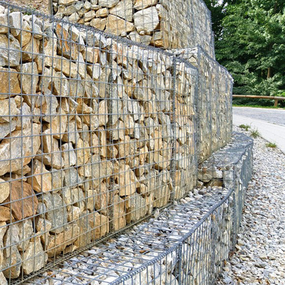 Welded Gabion Mesh For Sloped Garden Erosion Control Heavy Duty Rustproof