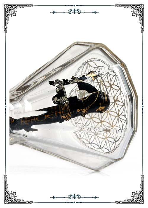 Beaker Bong Glass Water Pipe Diamond Base Bottom PHOENIX STAR