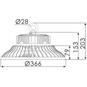 UFO LED high bay light / Osram /LUMILEDS/MEANWELL