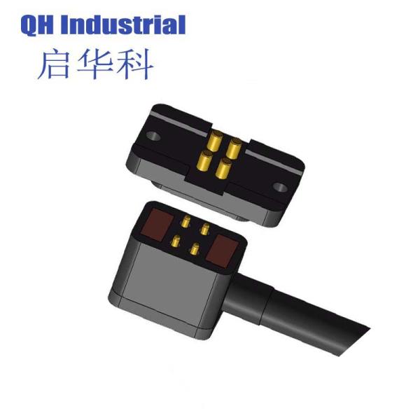 4Pin Argentina Amphenol Connector Magnetic Spring Loaded Connector Magnetic Pogo Pin Connector