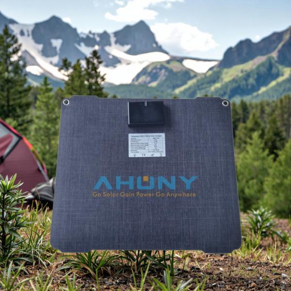 2 USB Ports 35W Solar Charger(12V/3A Max), Portable Foldable Solar Panel for