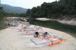 Durable Clear Plastic Kayak Fishing 1 Person Lake Canoe Jet With Pedals And Seat